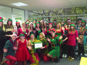 The Grovelands team take part in Dress as an Elf on the Twelfth