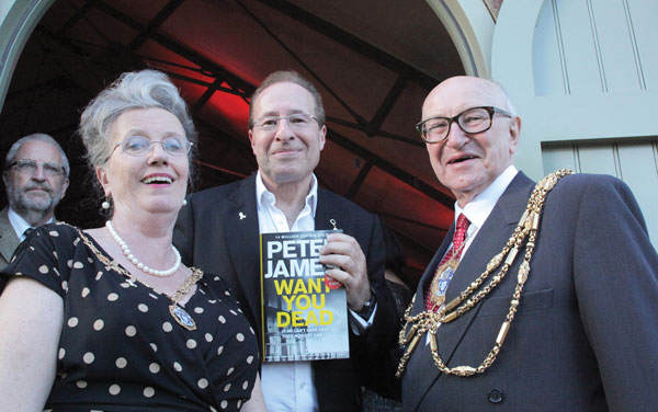 Norah Fitch, Peter James, Mayor of B&H Brian Fitch