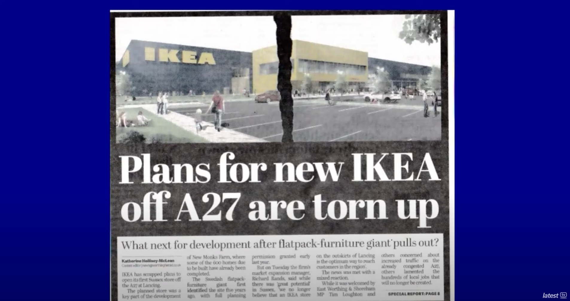 Latest TV's Lancing IKEA Proposal Update! Latest TV Brighton
