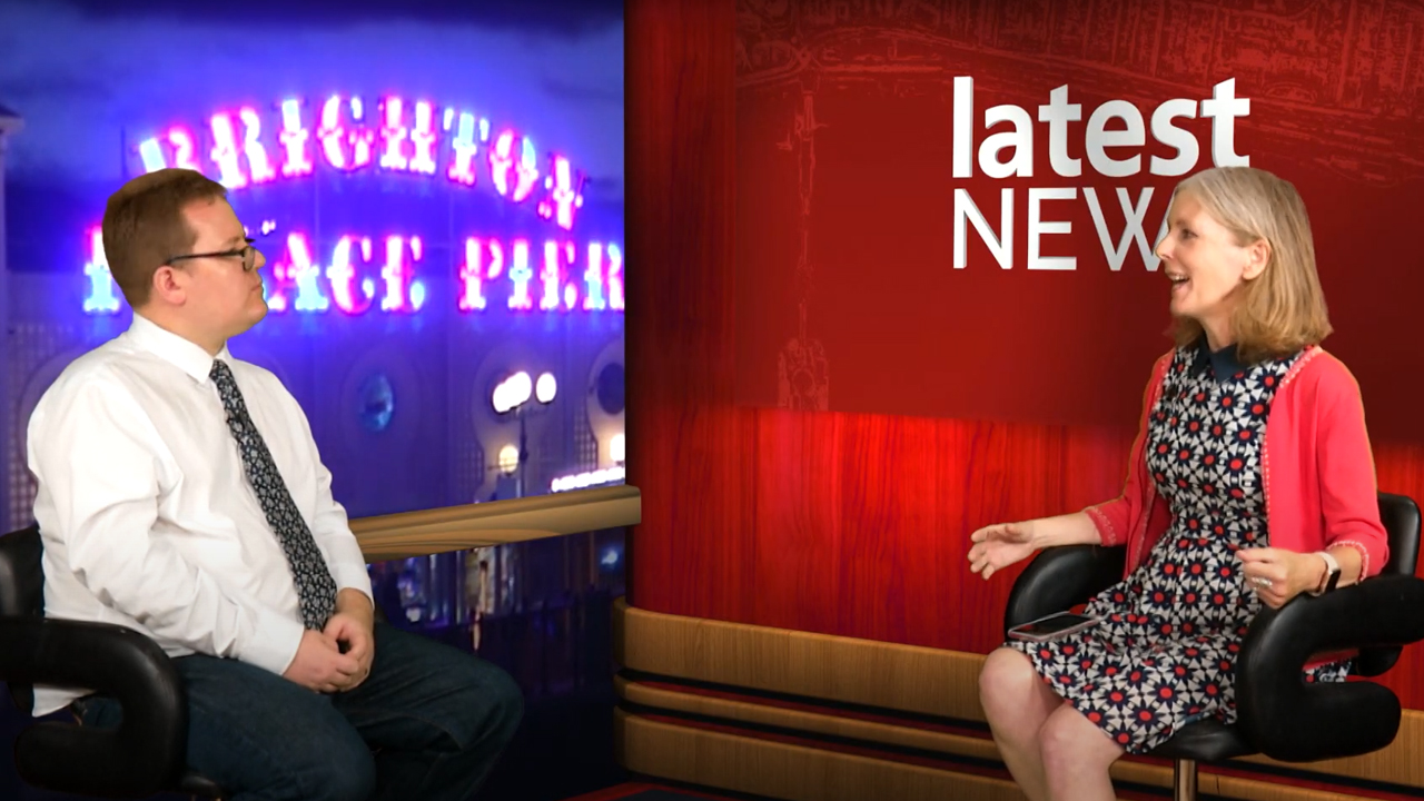 Councillor Elaine Hills talks with Mark Walker on The Vote