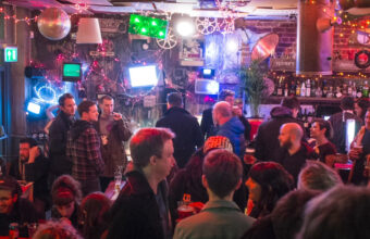 An image of a busy bar area from Brightons Beer Festival in october 2021, photographer unknown