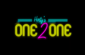 A title card for Harty's One2One