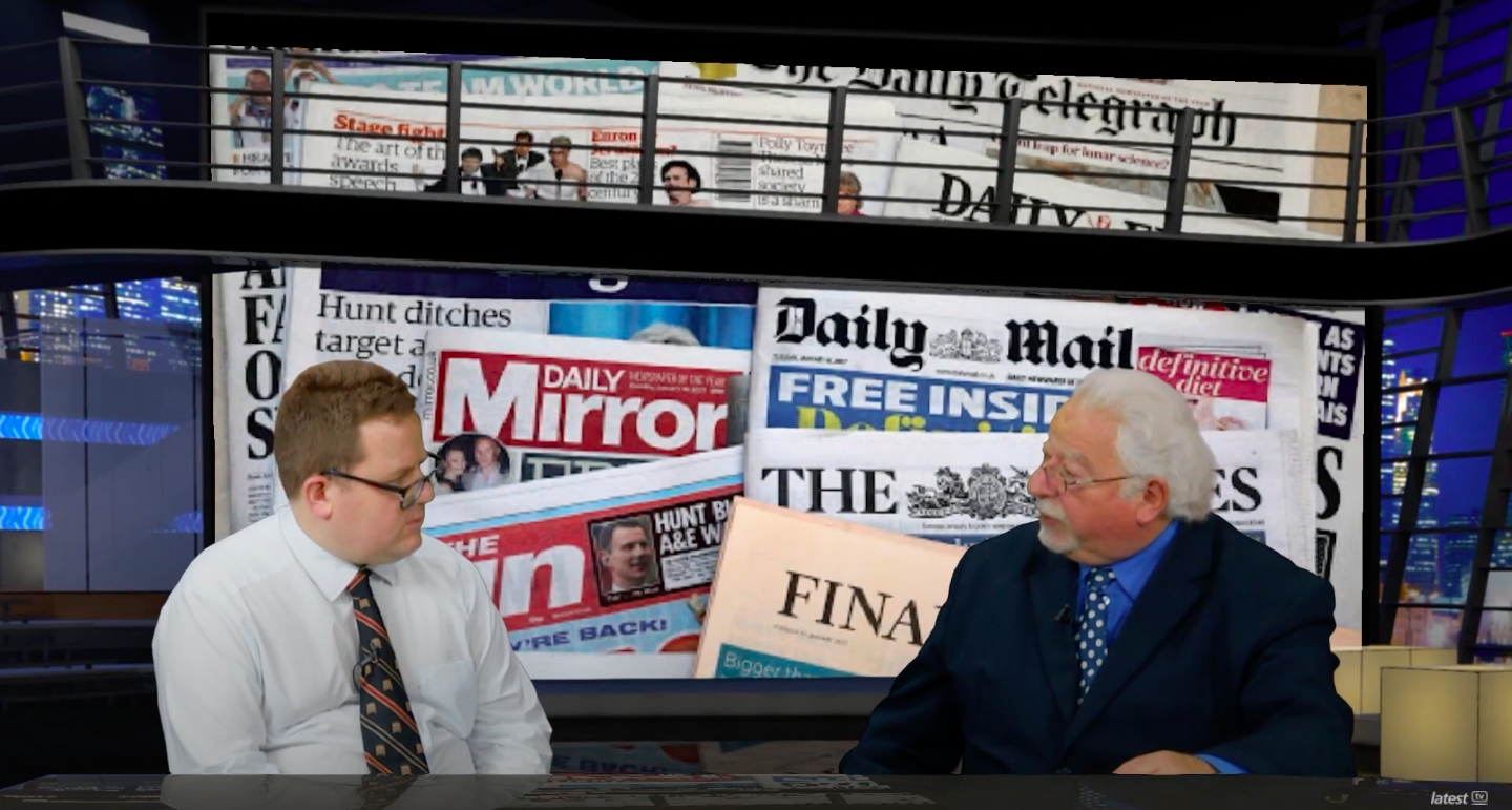 Mark Walker and Mike Mendoza on The Newspapers Show