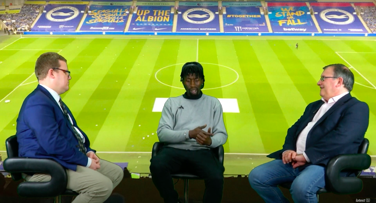 Mark, Gerrald, and Johnny on the footie show