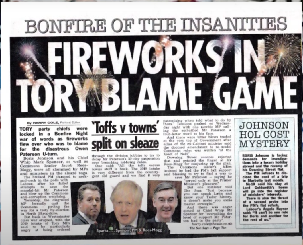 Fireworks in tory blame game